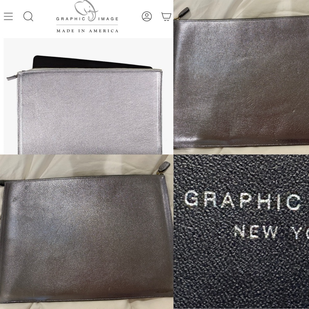 Graphic Image Metallic Silver Portfolio